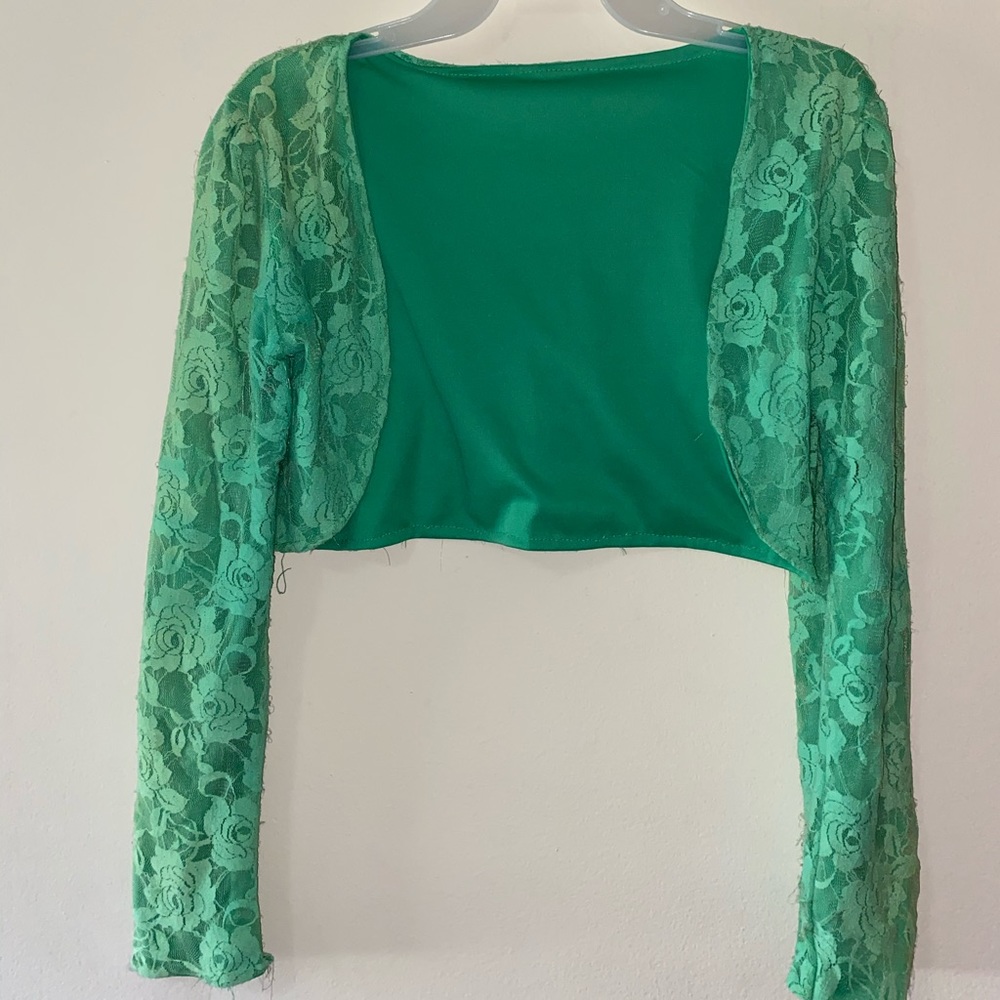 Green mini jacket